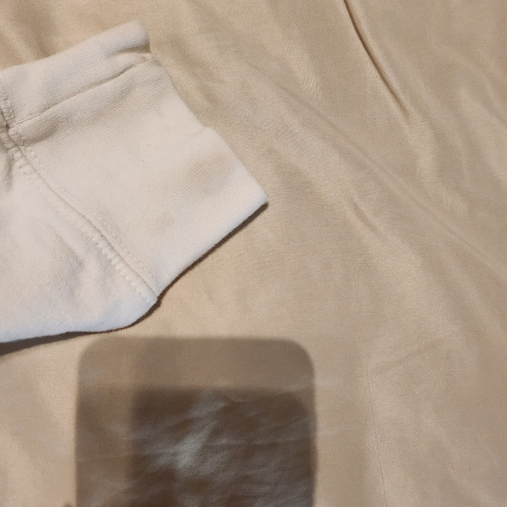 Unxpected UNX Men's White& Tan Hoodie Size Medium A29 - Picture 10 of 10